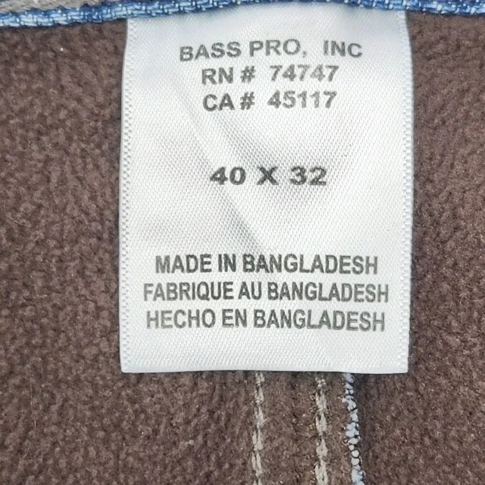 Red Head Jeans Fleece Lined Denim Size 40 x 32 Relaxed Men's Medium Wash NEW